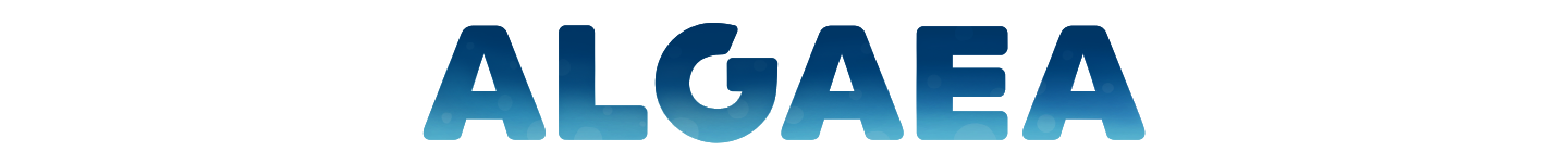 'Algaea' in blue gradient text.